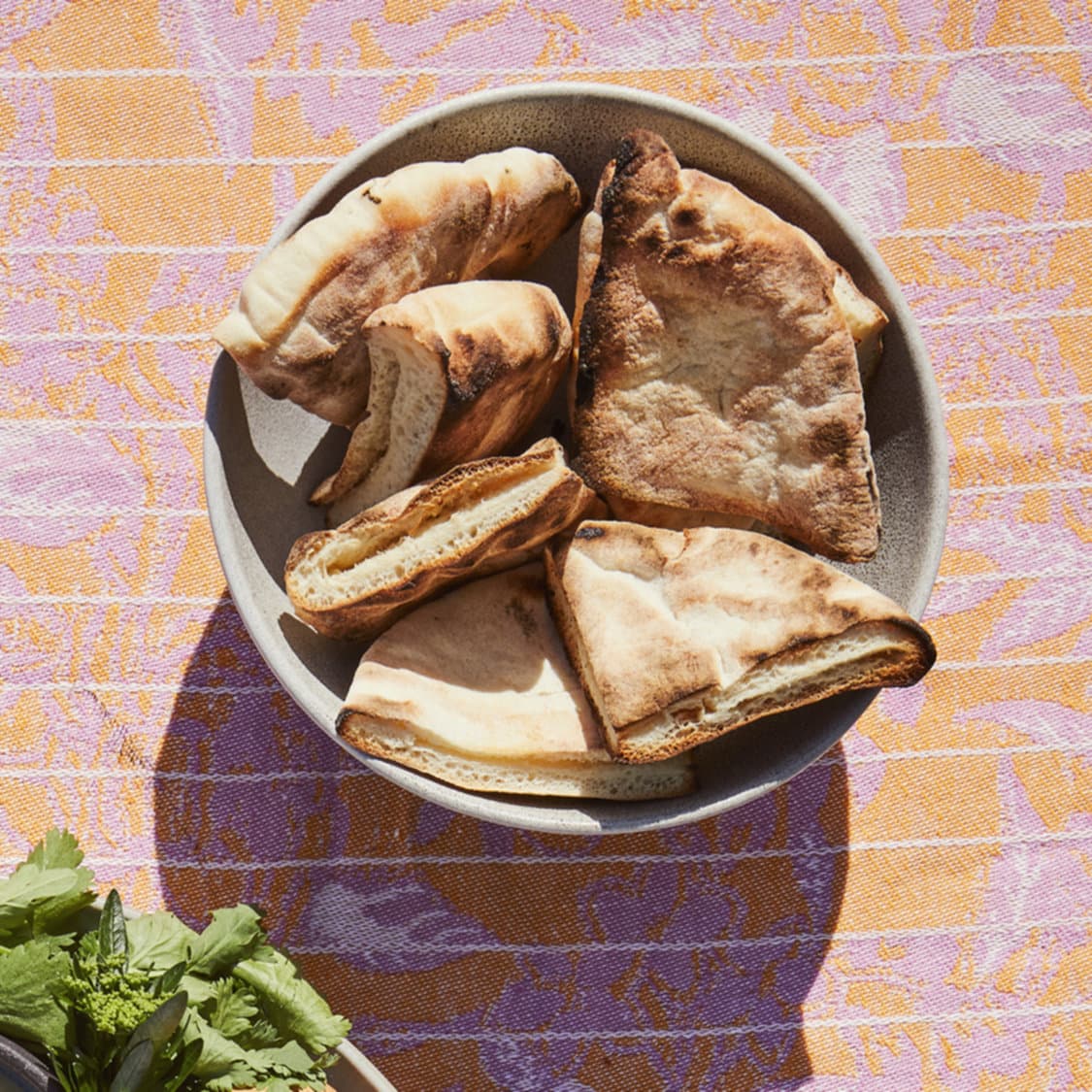 Homemade Grilled Pita Bread