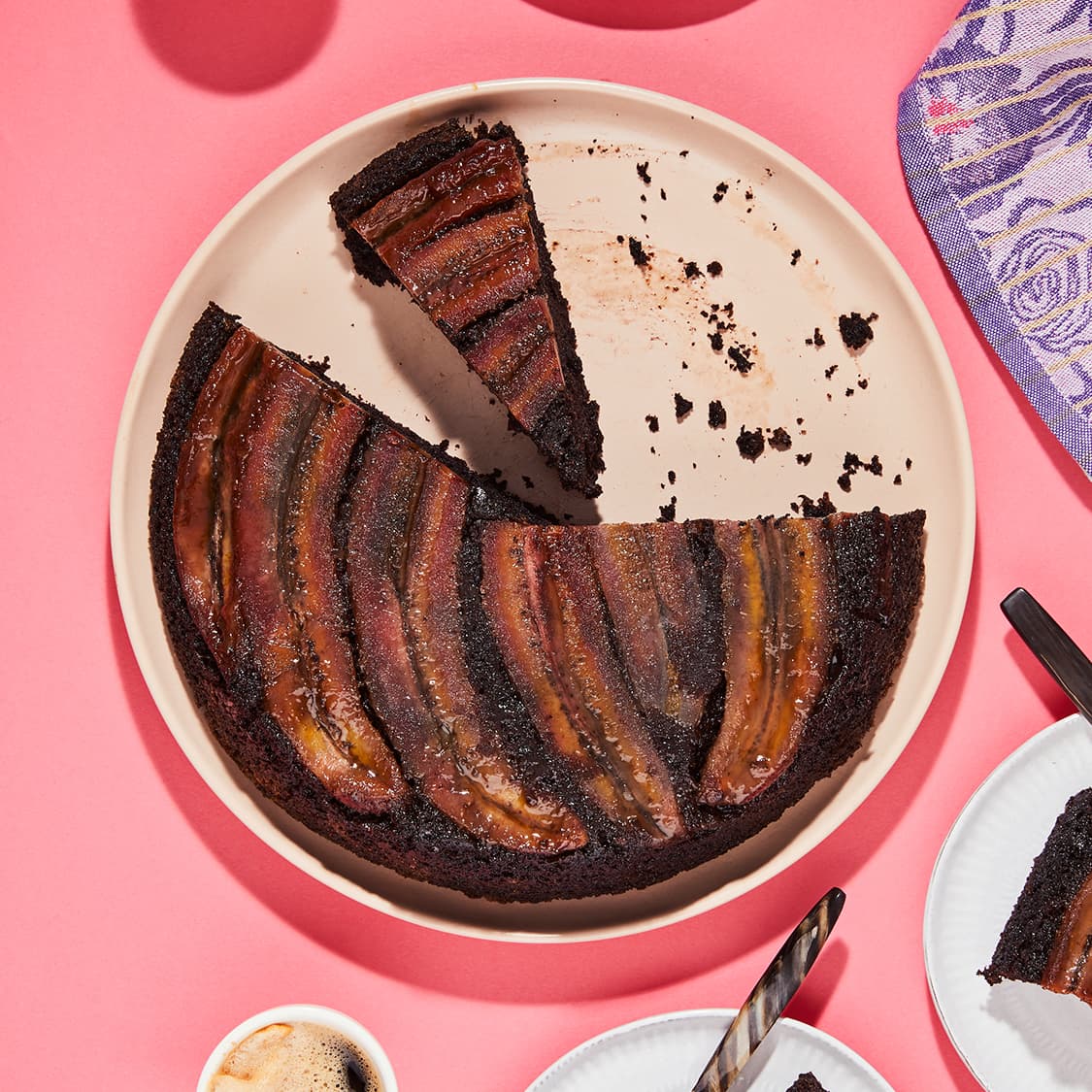 Caramelized Banana Blackout Cake